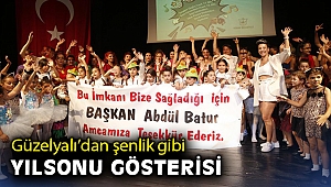 Güzelyalı’dan şenlik gibi yılsonu gösterisi