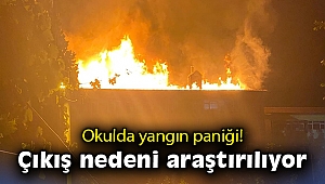 İzmir’de okulda çıkan yangın paniğe neden oldu