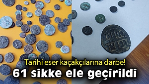 İzmir'de tarihi eser niteliğinde 61 sikke ele geçirildi