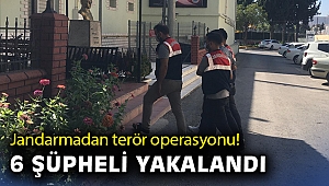 Jandarmadan terör operasyonu: 6 şüpheli yakalandı
