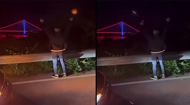 Maganda dehşeti! Biri sıktı diğeri kaydetti