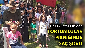 Minikler piknikte ünlü kuaförle tanıştı, saç yaptırdı