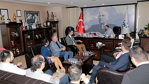 TÜGİAD Ege Şubesi Çiğli Belediye Başkanı Utku Gümrükçü ile bir araya geldi