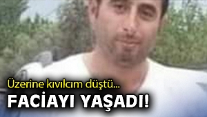 Üzerine düşen kıvılcımları denize atlayarak söndürdü, durumu ağır
