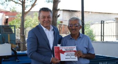 Bergama’ya 1 milyon 300 bin TL Makina Ekipman Desteği