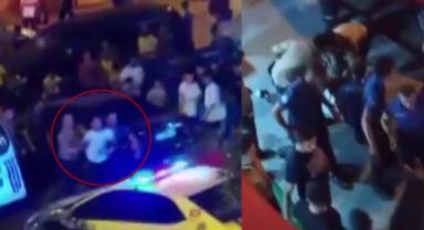 Ehliyetsiz sürücüye ceza yazmak isteyince ortalık karıştı