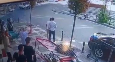 Feci kaza! Motosiklet sürücüsü metrelerce sürüklendi