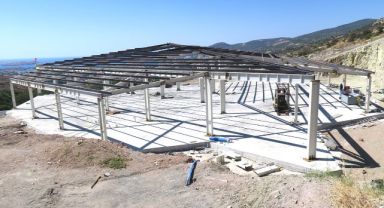 FOÇA NİHAT DİRİM KENT BELLEĞİ MERKEZİ YAPIMI DEVAM EDİYOR