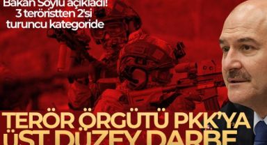 İkisi turuncu kategoride olmak üzere 3 PKK'lı etkisiz hale getirildi