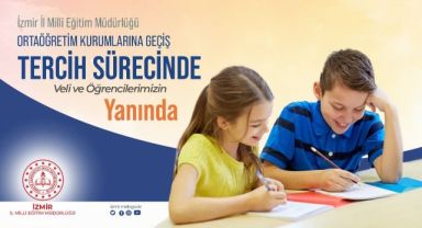 İzmir İl Milli Eğitim Müdürlüğü LGS Tercih Döneminde Öğrencilerini Yalnız Bırakmıyor