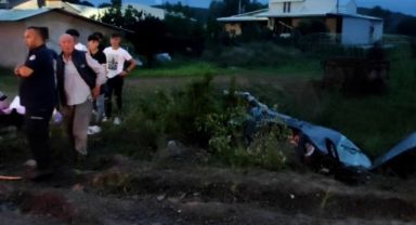 Kontrolden çıkan otomobil takla attı: Bir aileden geriye baba ve ikiz bebekler kaldı