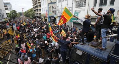 Sri Lanka'da protestocular başkanlık konutunu bastı