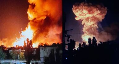 Ukrayna, Rusya'ya ait mühimmat deposunu vurdu
