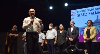 Asbeste karşı tepki mitingi: ‘Geldikleri gibi gidecekler’