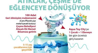Atıklar Çeşme’de eğlenceye dönüşüyor