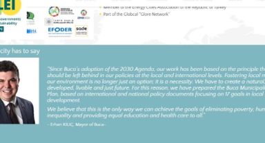 Buca Belediyesi makalesi ICLEI Avrupa web sitesinde yayınlandı