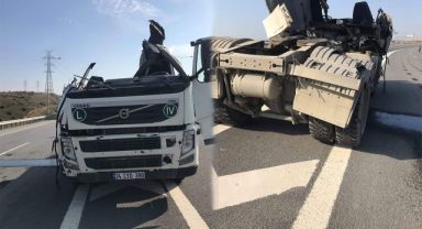 İstanbul'da akıllara durgunluk veren kaza; dorsesi ve kupası kopan kamyondan sağ çıktı