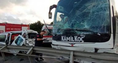 Kemerburgaz'da zincirleme kaza! 5 yaralı