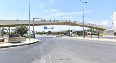 Konak’taki yaya üst geçidinde bakım çalışmaları başlıyor
