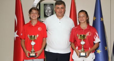 KSK tenis şubesinden Başkan Tugay'a ziyaret
