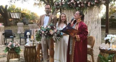 Murat ve Zeliha çifti hayatlarını birleştirdi