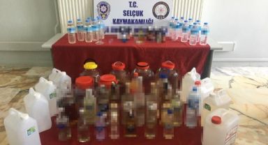 Selçuk'ta sahte içki operasyonu