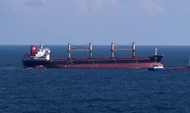 Ukrayna'dan gelen tahıl gemileri İstanbul Boğazı girişinde kontrol ediliyor