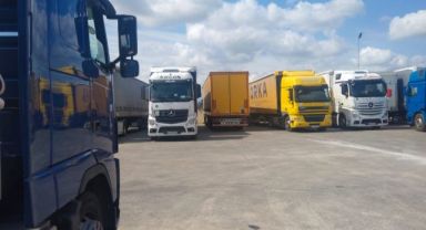 Yurt dışından gelen otomobil yüklü tırlar, gümrükte işleme alınmadan bir aydır bekletiliyor