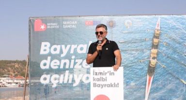 Başkan Sandal kanoya bindi kürek çekti