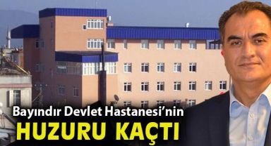 Bayındır Devlet Hastanesinde sular durulmuyor