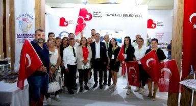 Bayraklı, fuardaki yerini aldı