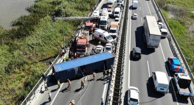 Büyükçekmece TEM'de feci kaza