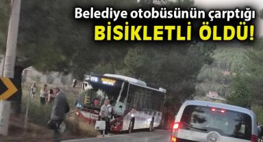 İzmirde belediye otobüsü ile motosiklet çarpıştı: 1 ölü