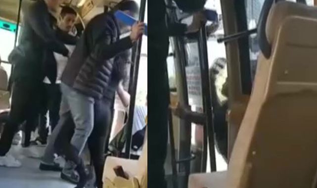 Minibüs şoförüne sinirlendi, terlikle saldırdı