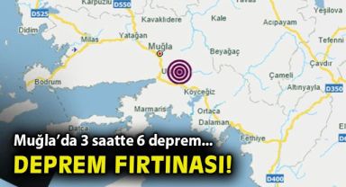 Muğla'da art arda depremler