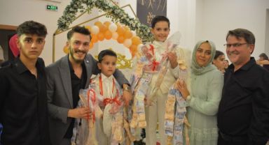 Sünnet çocuklarına altın yerine et taktılar