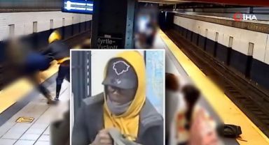 Tren bekleyen yolcuyu rayları itti!