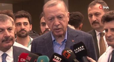 Cumhurbaşkanı Erdoğan Çam ve Sakura Şehir Hastanesi ziyaret etti