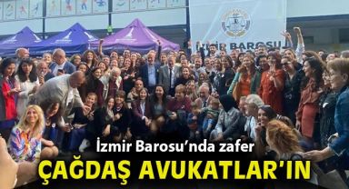 İzmir Barosu'nda zafer Çağdaş Avukatlar Grubunun