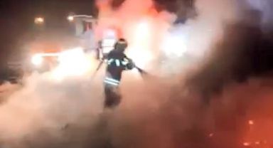 Spil Milli Parkı'nda korkutan yangın