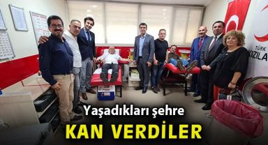 Yaşadıkları şehre kan verdiler
