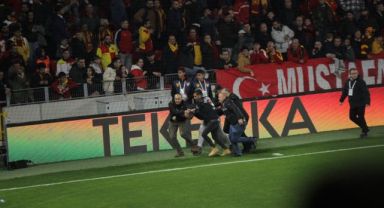 Altay kalecisine korner direğiyle vuran saldırgan adliyeye sevk edildi