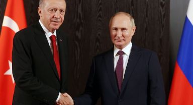 Cumhurbaşkanı Erdoğan, Rusya Devlet Başkanı Vladimir Putin ile görüştü