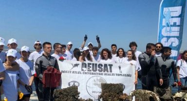 DEÜ Körfez'i temizliyor atıkları dönüştürüyor