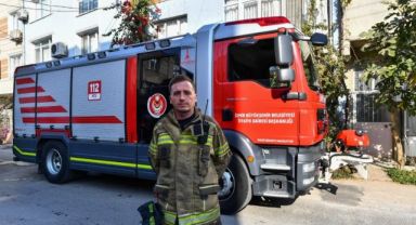Kahraman itfaiyeci yangından kurtardığı Nehir bebekle buluştu