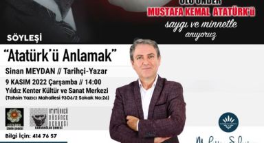 Sinan Meydan Karabağlar'da Atatürk'ü anlatacak