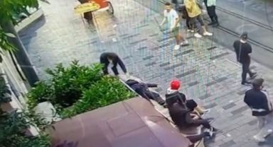 Taksim'de dehşet anları!