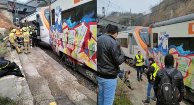 İspanya'da tren kazası: 155 yaralı