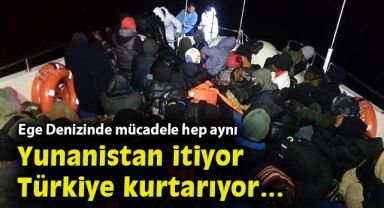 İzmir’de 42 göçmen yakalandı, 38 göçmen kurtarıldı