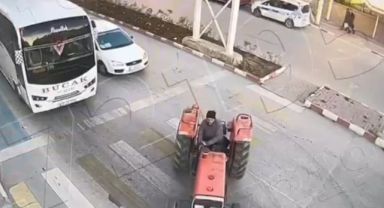 Burdur'da traktörüyle drift atan sürücüye 22 bin 757 TL para cezası uygulandı